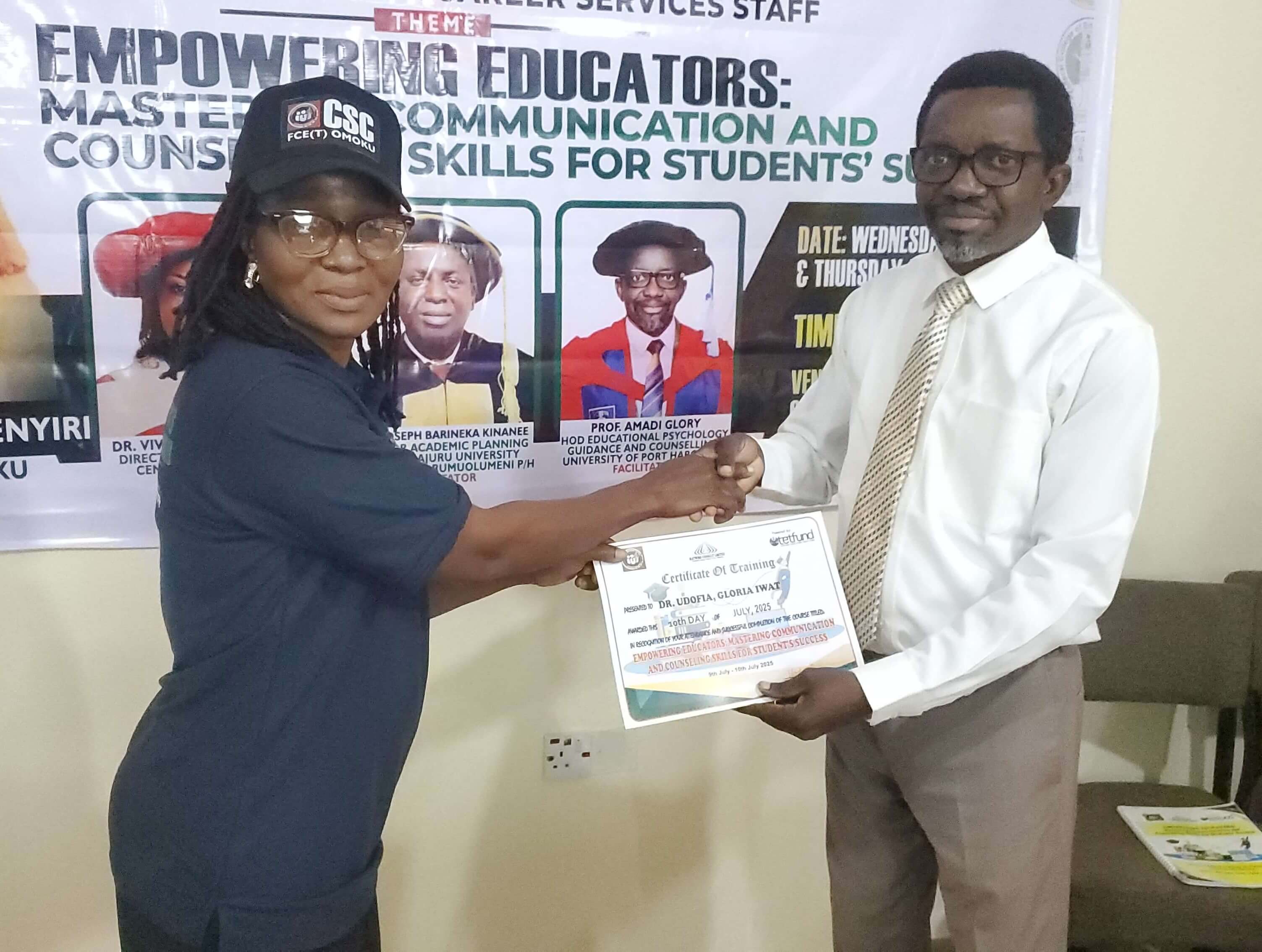 Dr Udofia Certificate