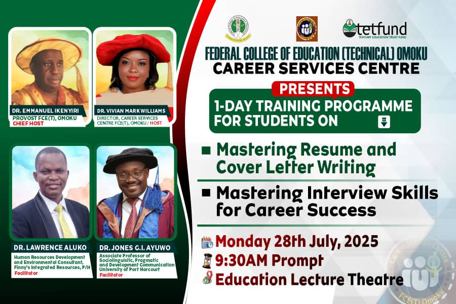Career Training Flyer